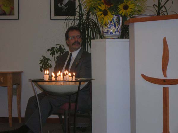Labor 8.3.06 5 Jim Watta and Candles