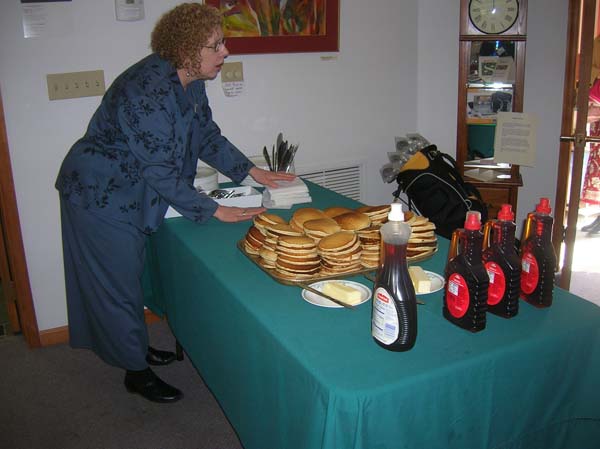 Pledge Sunday 2006 - Joan and Pancakes