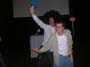 21 Networking Dinner - incriminating wigged instructor and Eric