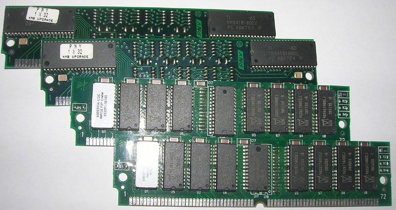 4 4MB 72-pin ram